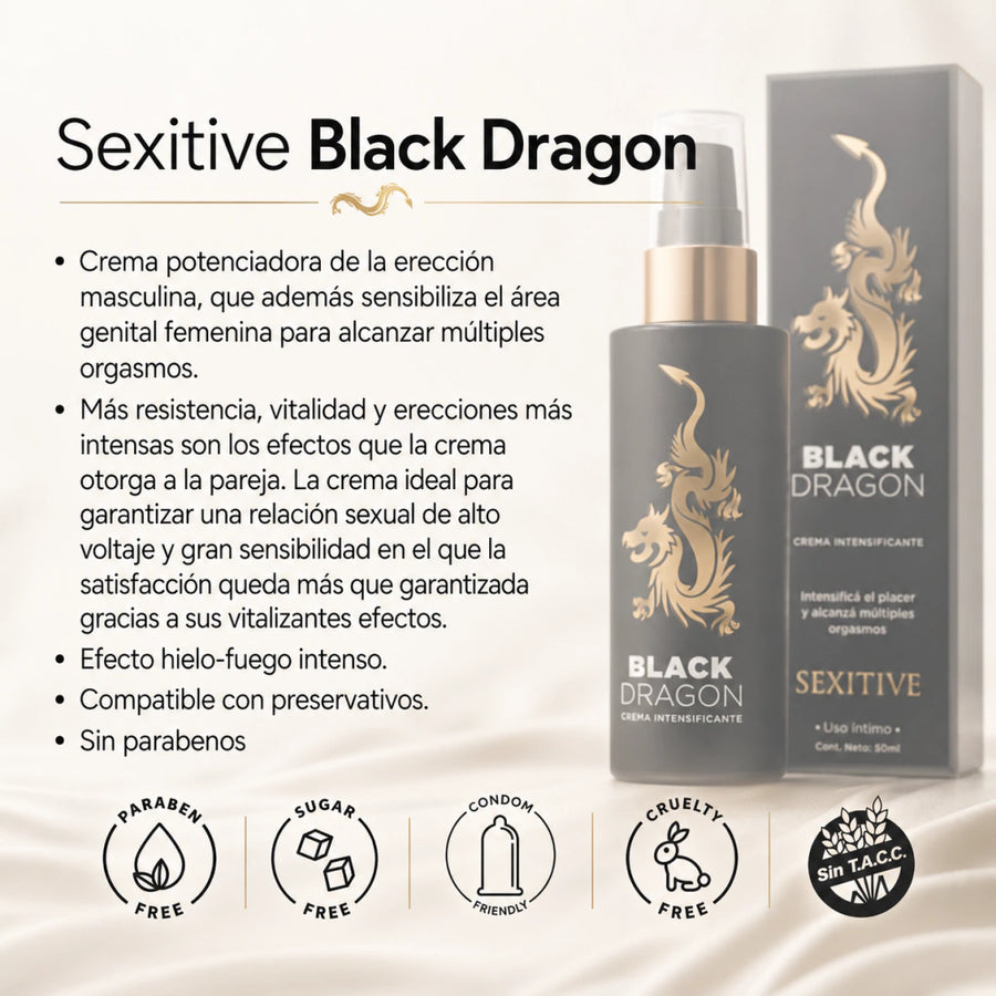 Pack Experiencia Completa: Lubricante Black Dragon + Dados para Parejas - comprar online